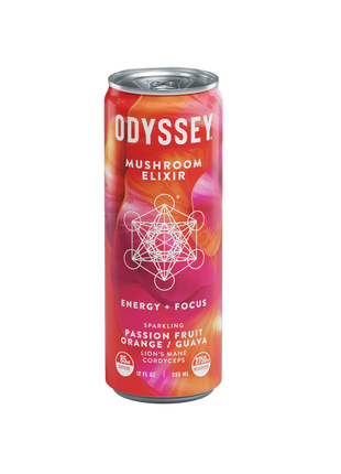 Odyssey Elixir Energy + Focus - Passion Fruit, Orange Guava