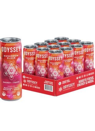 Odyssey Elixir Energy + Focus - Passion Fruit, Orange Guava