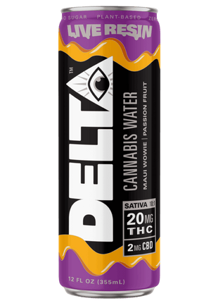 Delta Beverages Maui Wowie Passion Fruit THC Cannabis Water