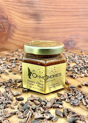 Ohm Gnomes Honey Elixir - Cacao + Maca 56g