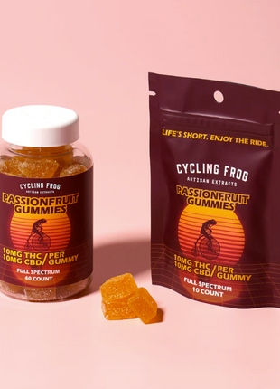 Cycling Frog Passionfruit THC and CBD Gummies